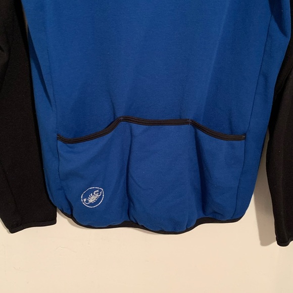 🚴 CASTELLI SMALL LOGO BLUE CYCLING LONG SLEEVE SWEATER JERSEY 🚴 - Picture 3 of 7